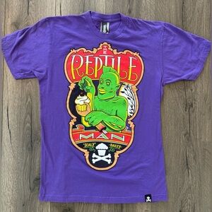 Johnny Cupcakes Reptile Man Limited Edition T Shirt Size Large Scaly Bailey